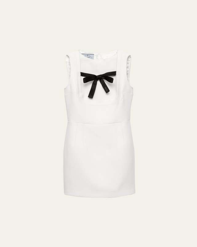 Tela Natte Bow Sleeveless Mini Dress